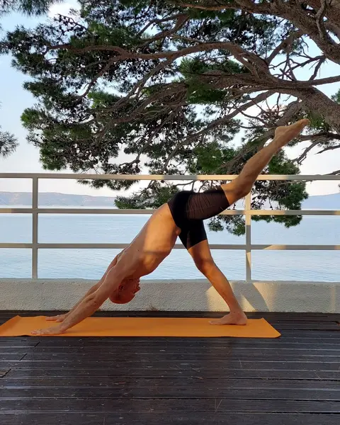 30. Eka Pada Adho Mukha Shvanasana (udah)